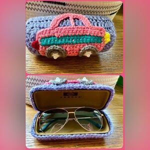 Crochet Sunglasses Case - Multicolor